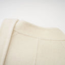 Coralie white wool fur bowknot coat