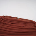 Désirée Brown Shirred-effect Draped Maxi Dress
