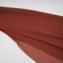 Désirée Brown Shirred-effect Draped Maxi Dress