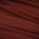 Désirée Brown Shirred-effect Draped Maxi Dress
