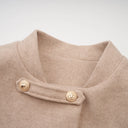 Fanette detachable-cape faux-fur coat