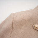 Fanette detachable-cape faux-fur coat