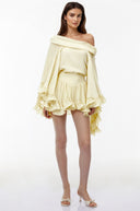 Tatienne Cream Off Shoulder Top & Skirt Set