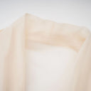 Edith Cream White Draped Tulle Maxi Dress
