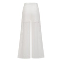 Valerie White Floral Lace Top & Trousers Set