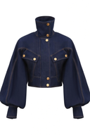 Esme Indigo Blue Denim Jacket & Trousers Set