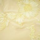 Theresa Yellow Floral Appliqué Corset Maxi Dress