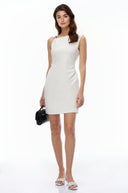 Simone White One Shoulder Bodycon Mini Dress