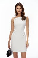 Simone White One Shoulder Bodycon Mini Dress