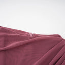 Esther Brown Asymmetrical Ruched Cape Maxi Dress