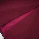 Hilary Burgundy Asymmetrical Cape Maxi Dress