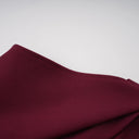 Hilary Burgundy Asymmetrical Cape Maxi Dress