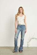Rosamund strap-detail jeans