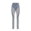 Amaris sheer-panelled jeans