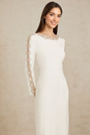 Rowan White Crystal Embellished Maxi Gown