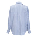 Rory Blue 3D Petal Pinstriped Shirt