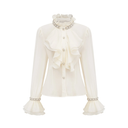 Serafina ruffled embellished shirt