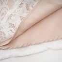 Viviane white lace pleated maxi dress