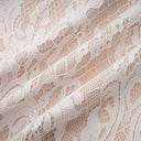 Viviane white lace pleated maxi dress