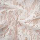 Viviane white lace pleated maxi dress