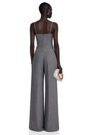 Tiphaine Grey Wide-Leg Jumpsuit