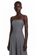 Tiphaine Grey Wide-Leg Jumpsuit