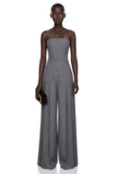 Tiphaine Grey Wide-Leg Jumpsuit