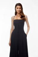 Tiphaine Black Wide-Leg Jumpsuit
