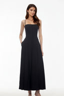Tiphaine Black Wide-Leg Jumpsuit