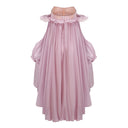 Roslyn Pink Glossy Bubble Hem Mini Dress