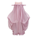 Roslyn Pink Glossy Bubble Hem Mini Dress