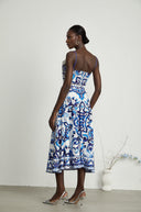 Wivina graphic-printed top & skirt matching set
