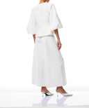 Violante White Crystal Embellished Peplum Jacket