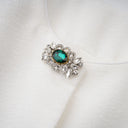 Violante White Crystal Embellished Peplum Jacket
