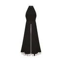 Bérénice halterneck layered long dress
