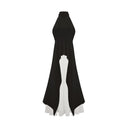 Bérénice halterneck layered long dress