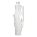 Téodora White Halter Neck Draped Maxi Dress