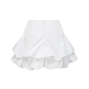 Louisa white floral pleated top & skirt matching set