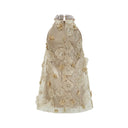 Lavinia embellished floral mini dress