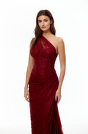 Ramona Ruby Red Floral Lace Maxi Gown