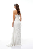 Ramona White Floral Lace Maxi Gown