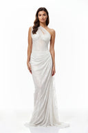 Ramona White Floral Lace Maxi Gown