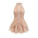 Tullia embellished ruched mini dress