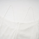 Melisende off-shoulder panelled maxi dress in White