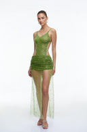 Greta Emerald Green Sequin Maxi Dress