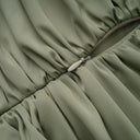Tanaquil Green One Shoulder Satin Maxi Dress