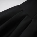 Marie Black Off Shoulder Polished Midi Dress