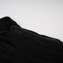 Marie Black Off Shoulder Polished Midi Dress