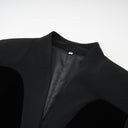 Placidia black panelled jacket