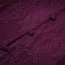 Pulcheria Magenta Lace Bodice Ruched Maxi Dress